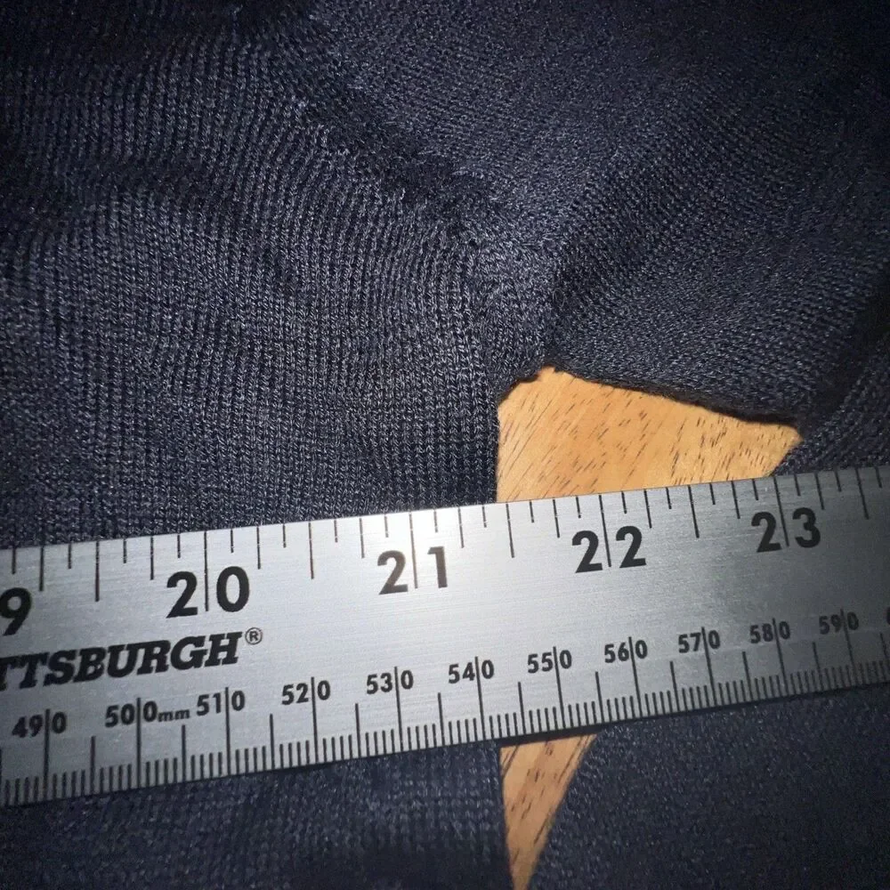 NWT Perry Ellis Men's Blue Silk/Rayon Pullover Sweater‎ Crew Neck Long Sleeve XL